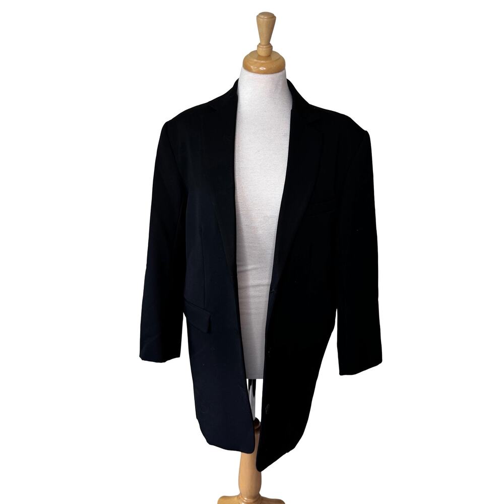 ANINE BING Oversized 100% Wool 3 Button Overcoat Blazer Jacket Size Small